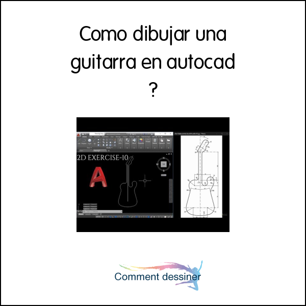 Como dibujar una guitarra en autocad